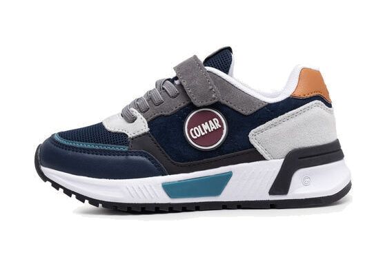 SNEAKERS COLMAR BAMBINO DALTON CROSS NAVY-LT GRAY-TEAL BLUE Y11 TG:36>39 DALT C Y11/B