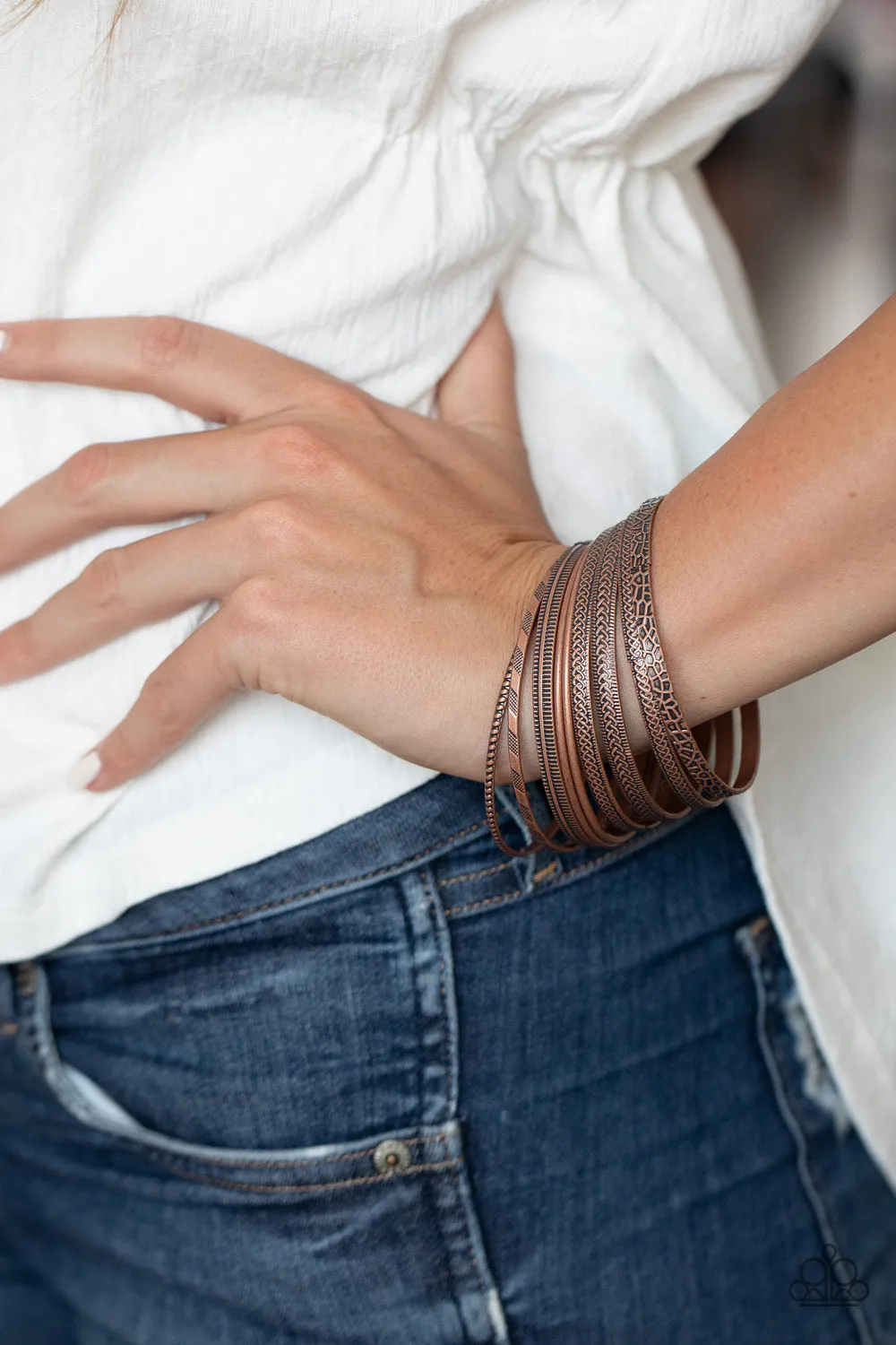 Relics On Repeat Copper Bracelet