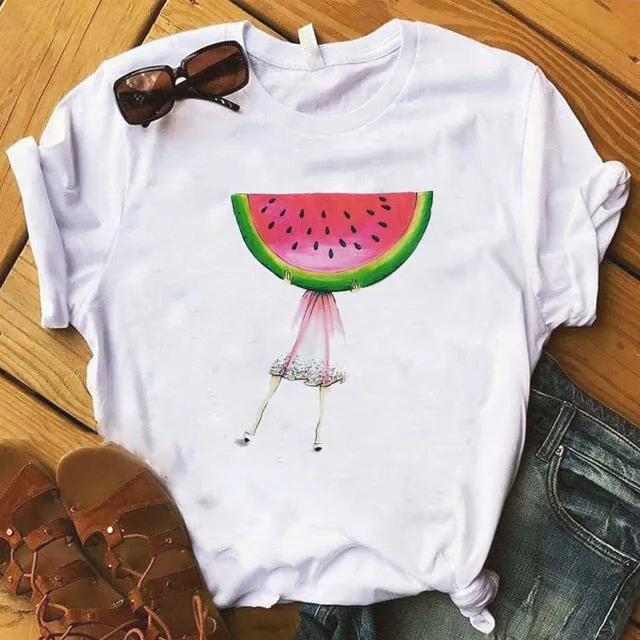 Fruit Graphic T-shirt for Women