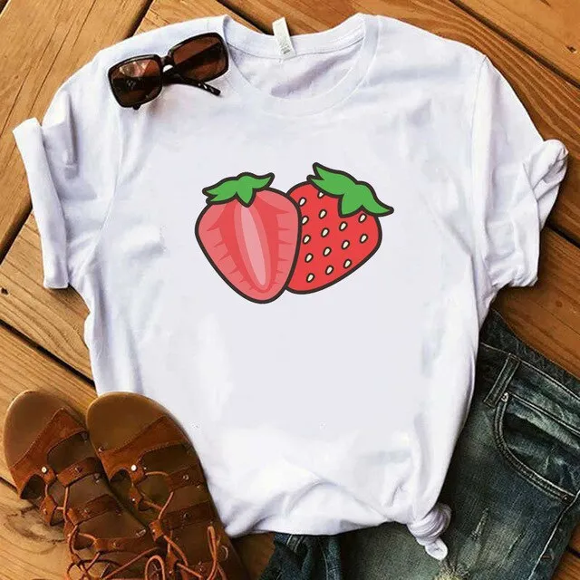 Fruit Graphic T-shirt for Women