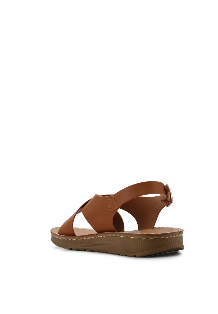 Cross-Strap Sandals