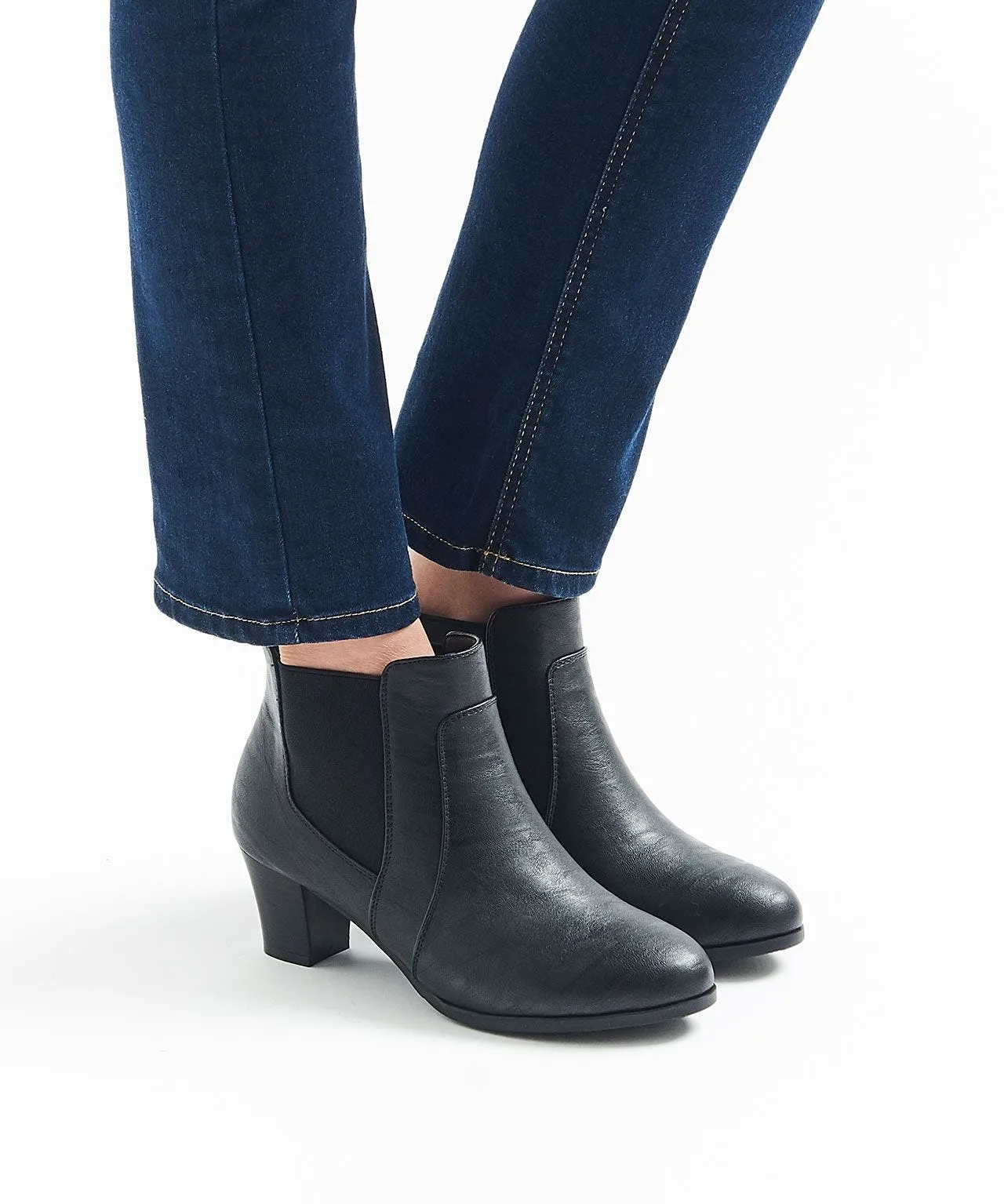 Heeled Cushion-Walk Boots