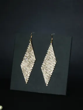 Studded Rhombus Earrings