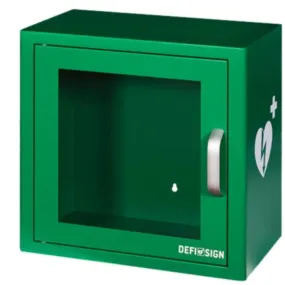 Defibrillator Cabinet Alarmed Green