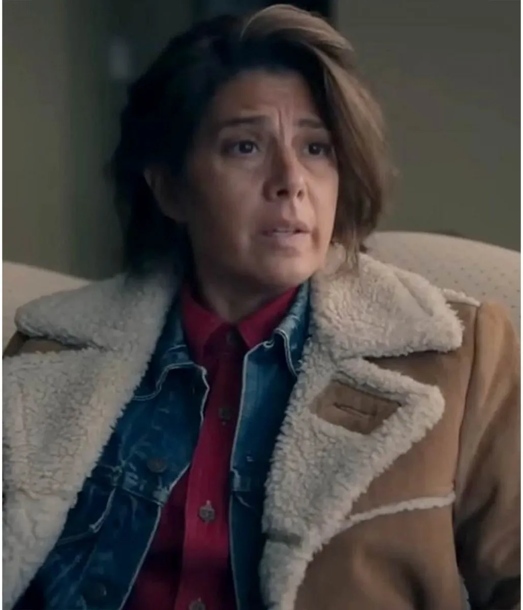 Suede Leather Coat by Marisa Tomei from Delia's Gone