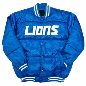 Detroit Lions Bubble Satin Puffer Jacket