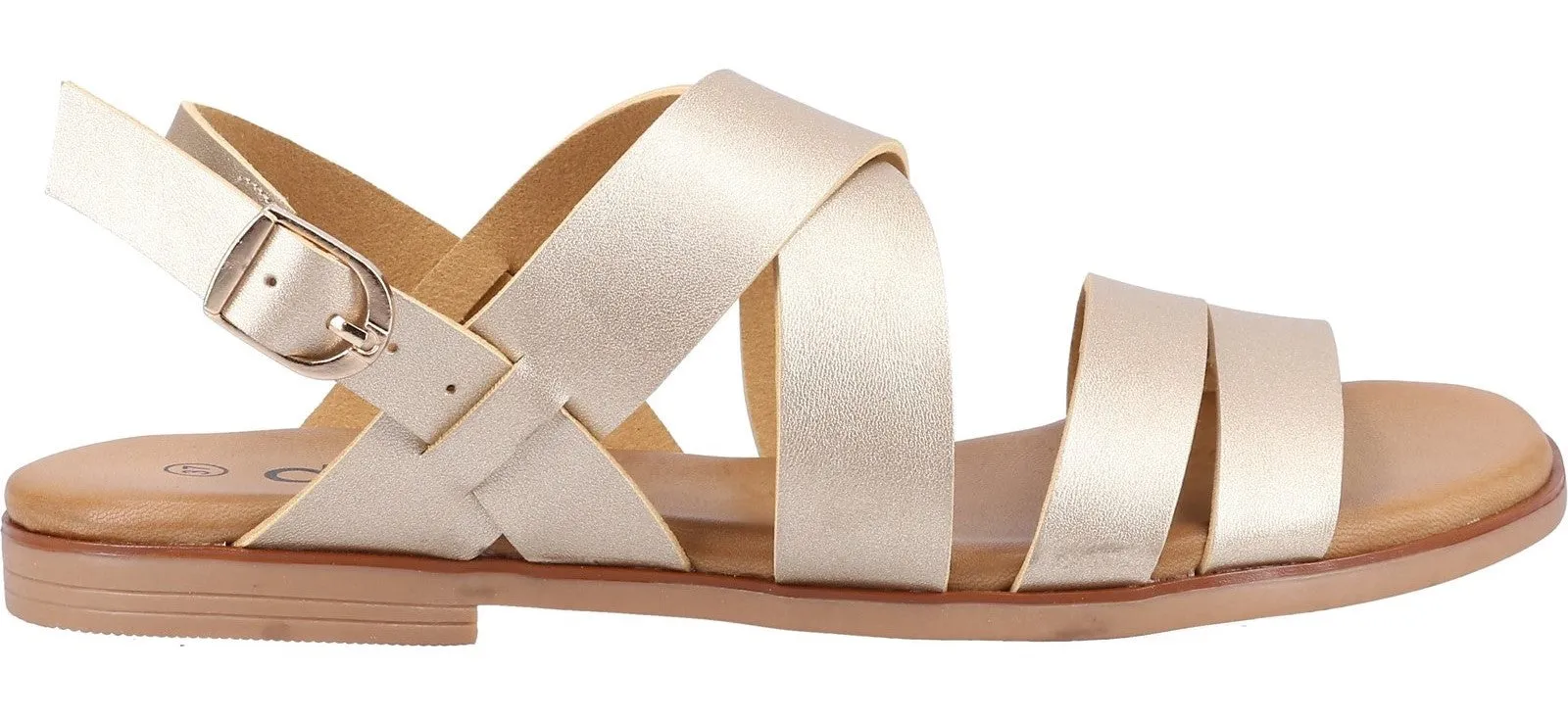 Fashionable Women's Sandals with Buckle Fastening