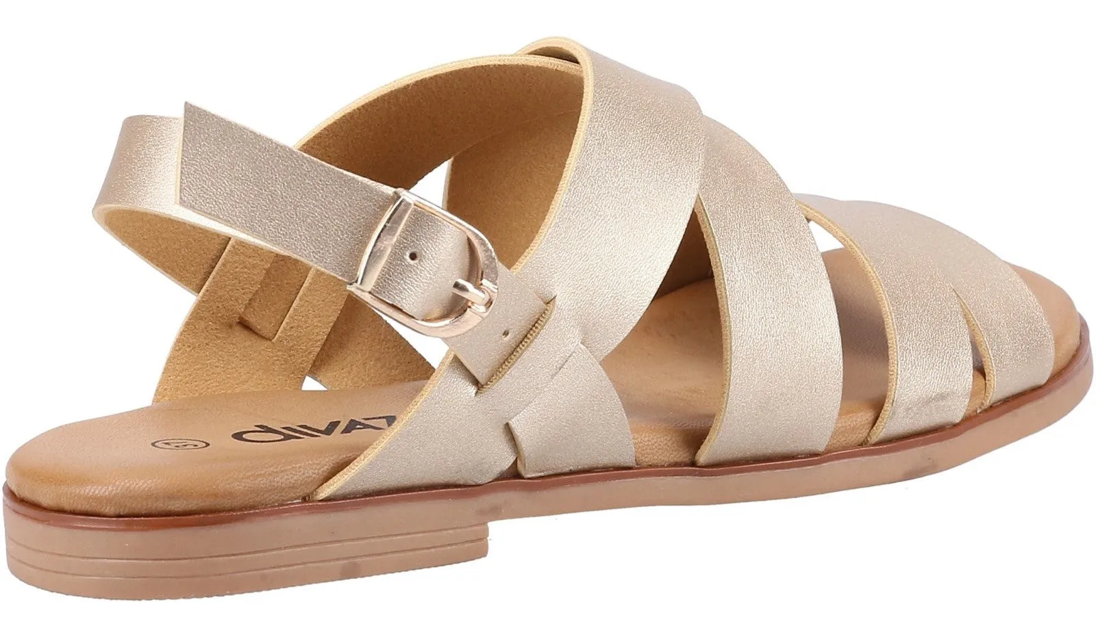 Fashionable Women's Sandals with Buckle Fastening