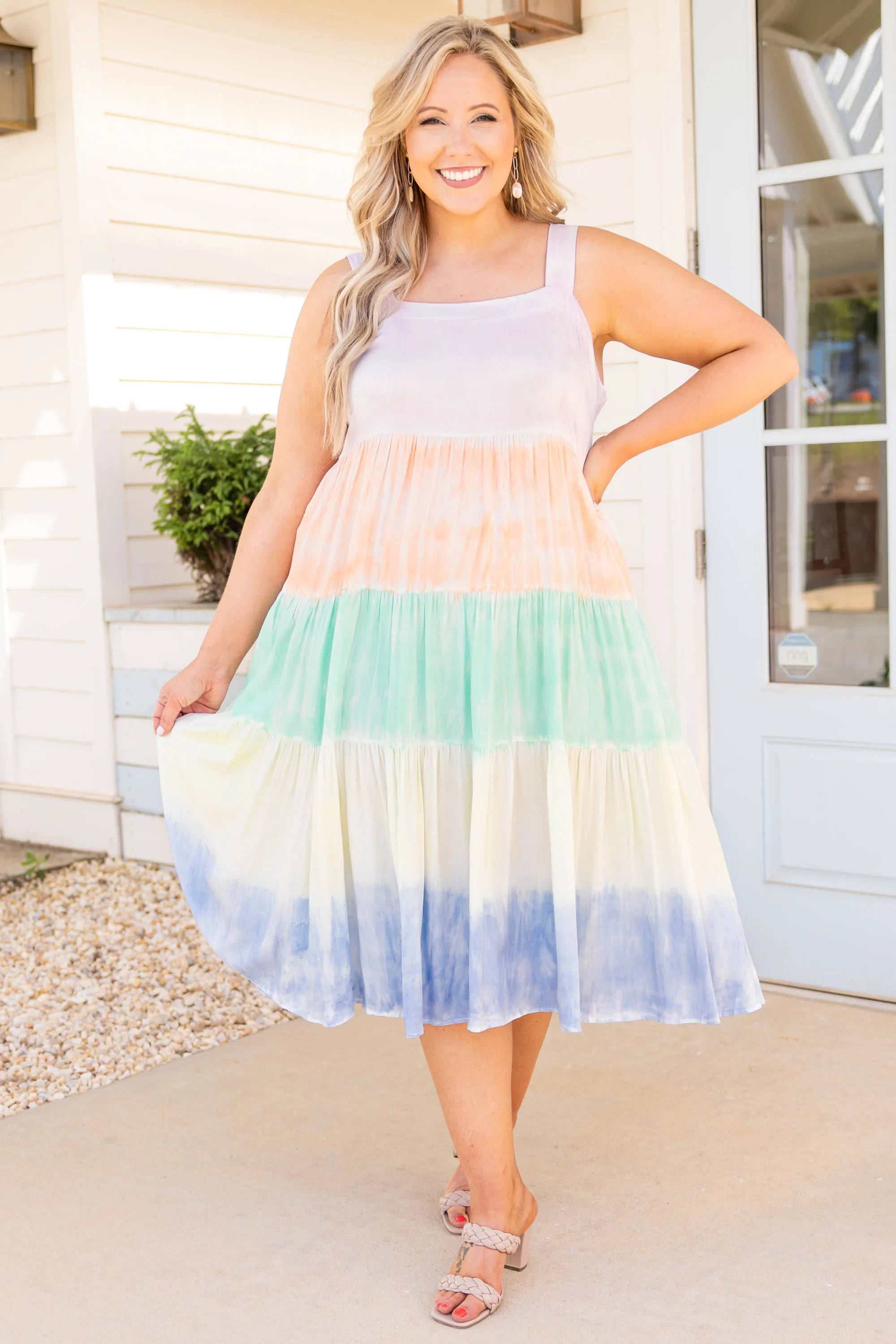 Sherbert Dreams Dress in Pastel Combo