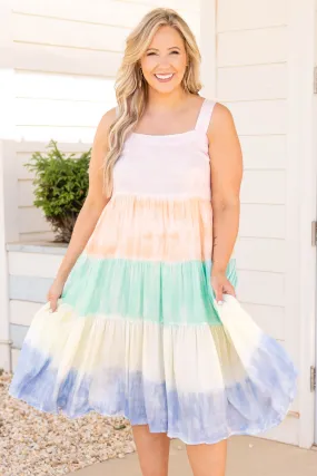 Sherbert Dreams Dress in Pastel Combo