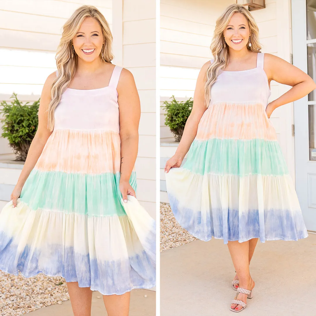 Sherbert Dreams Dress in Pastel Combo