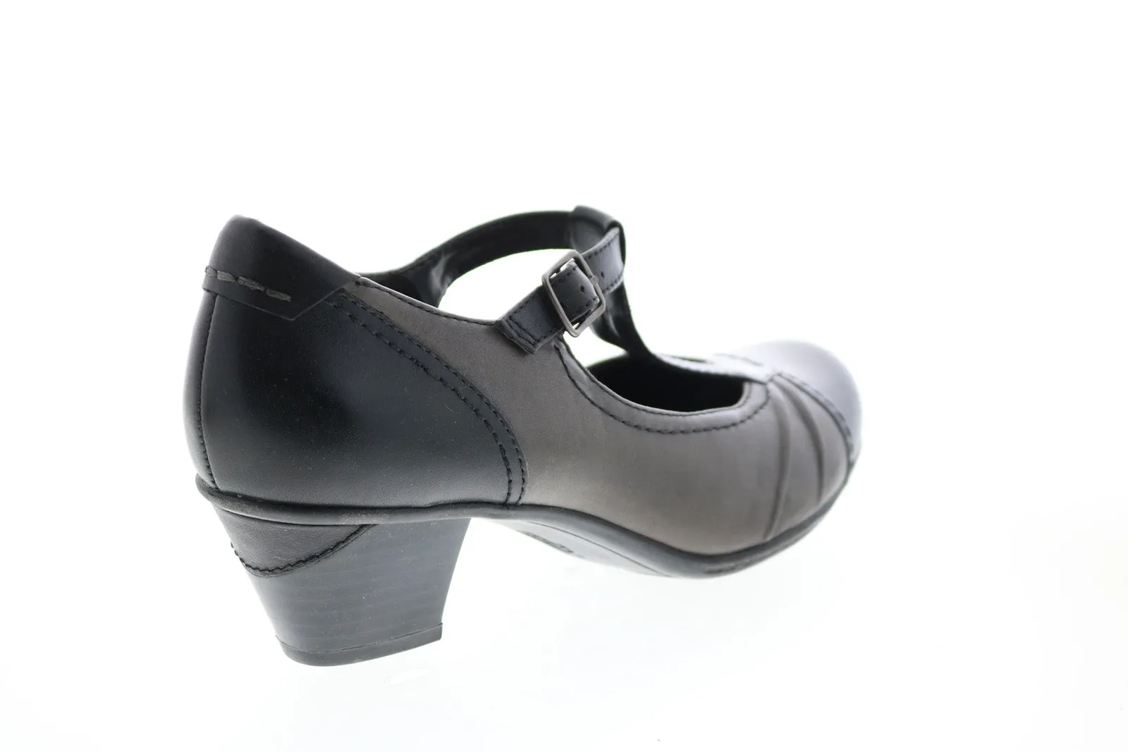 Earth Wanderlust Black Leather Mary Jane Flats