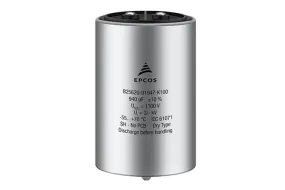 EPCOS B2562 Metallised Polypropylene Film Capacitor, 1.1kV dc, ±10%, 480μF, Stud Mount