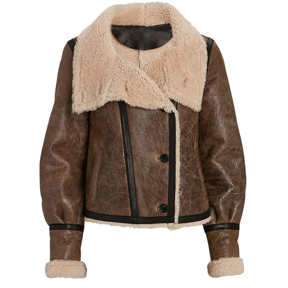 Fate Paulina Chávez Shearling Leather Jacket