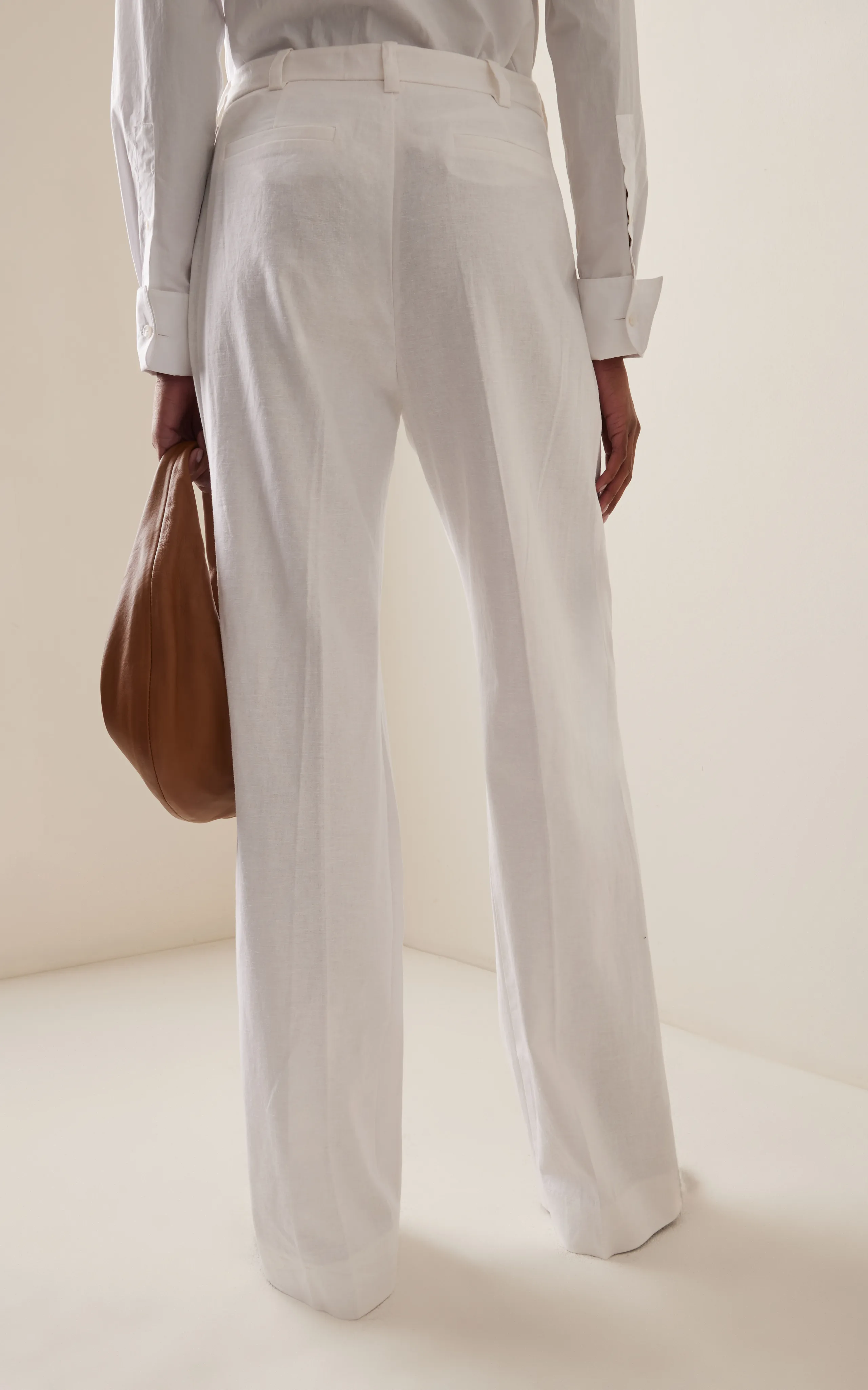 Favorite Daughter Exclusive Low Favorite Pleated Linen Wide Leg Pants