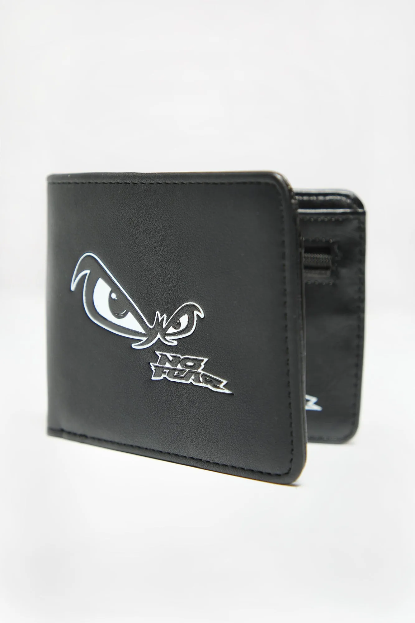 No Fear Faux Leather Logo Wallet