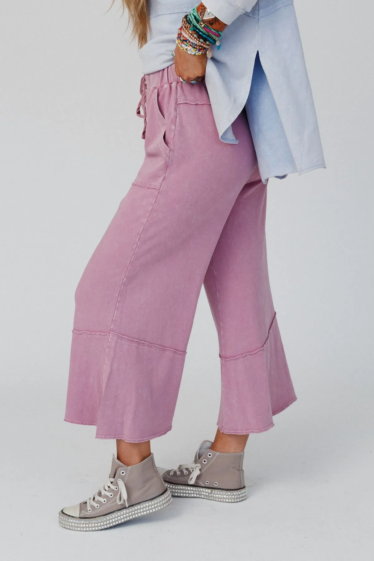 Rose Wide Leg Pants for Feeling Good