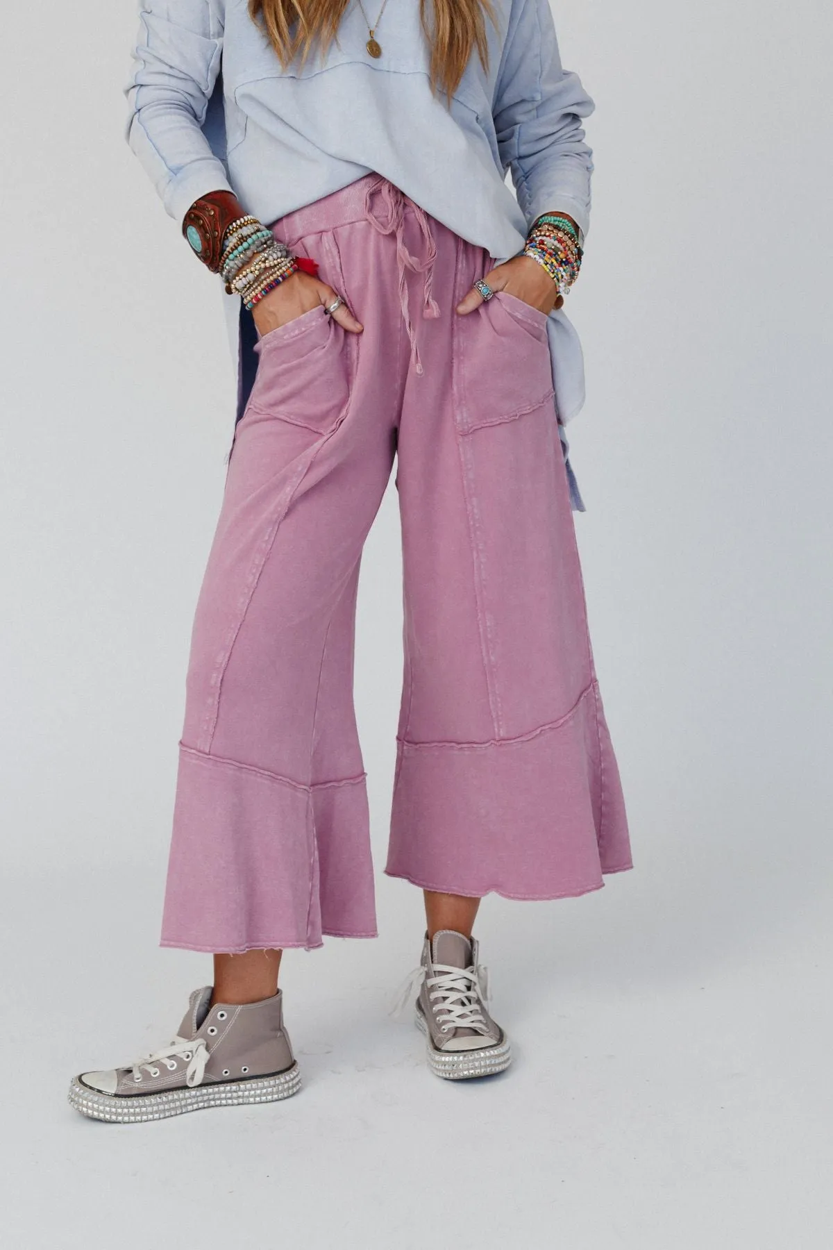 Rose Wide Leg Pants for Feeling Good