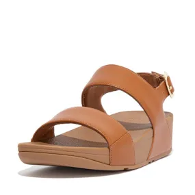 Lulu Leather Sandals, Marrone Chiaro