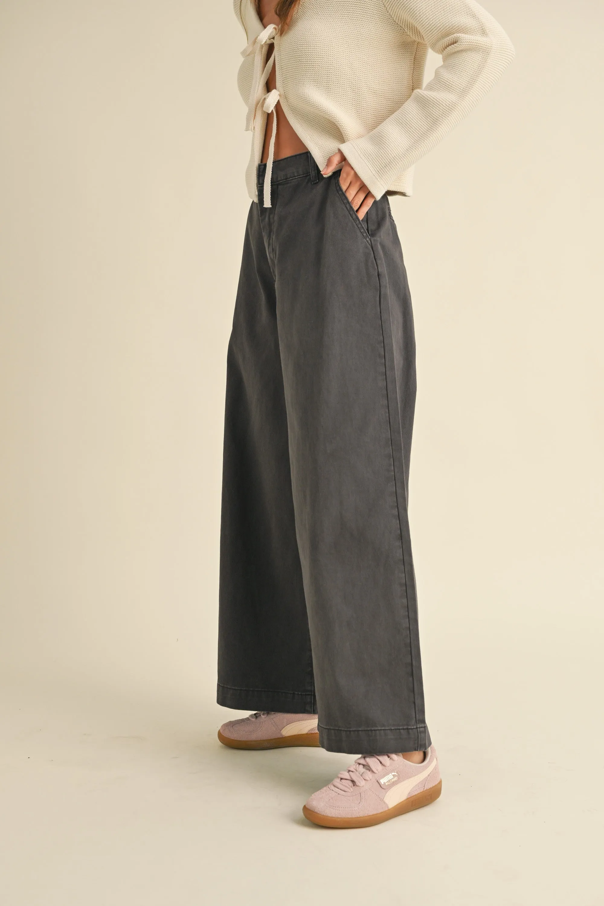 Flared Leg Trousers