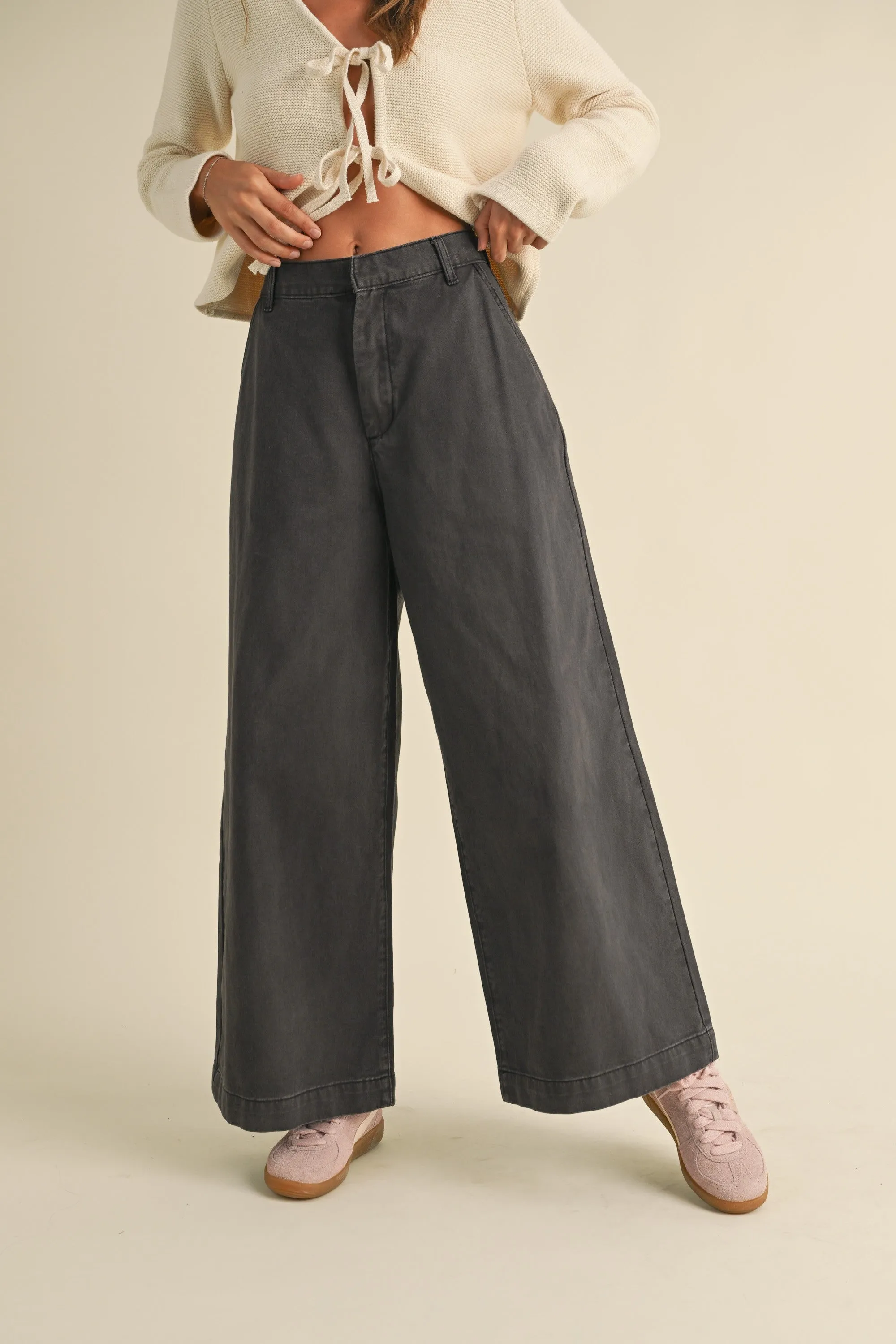 Flared Leg Trousers