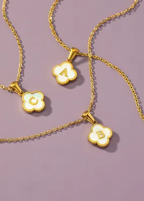 Floral Initial Pendants