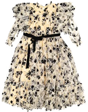 Cream Floral Dress