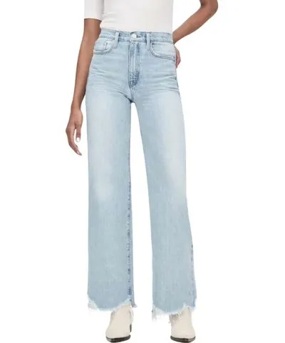 Frame Calm Waters Chew Jane Wide Crop Jeans