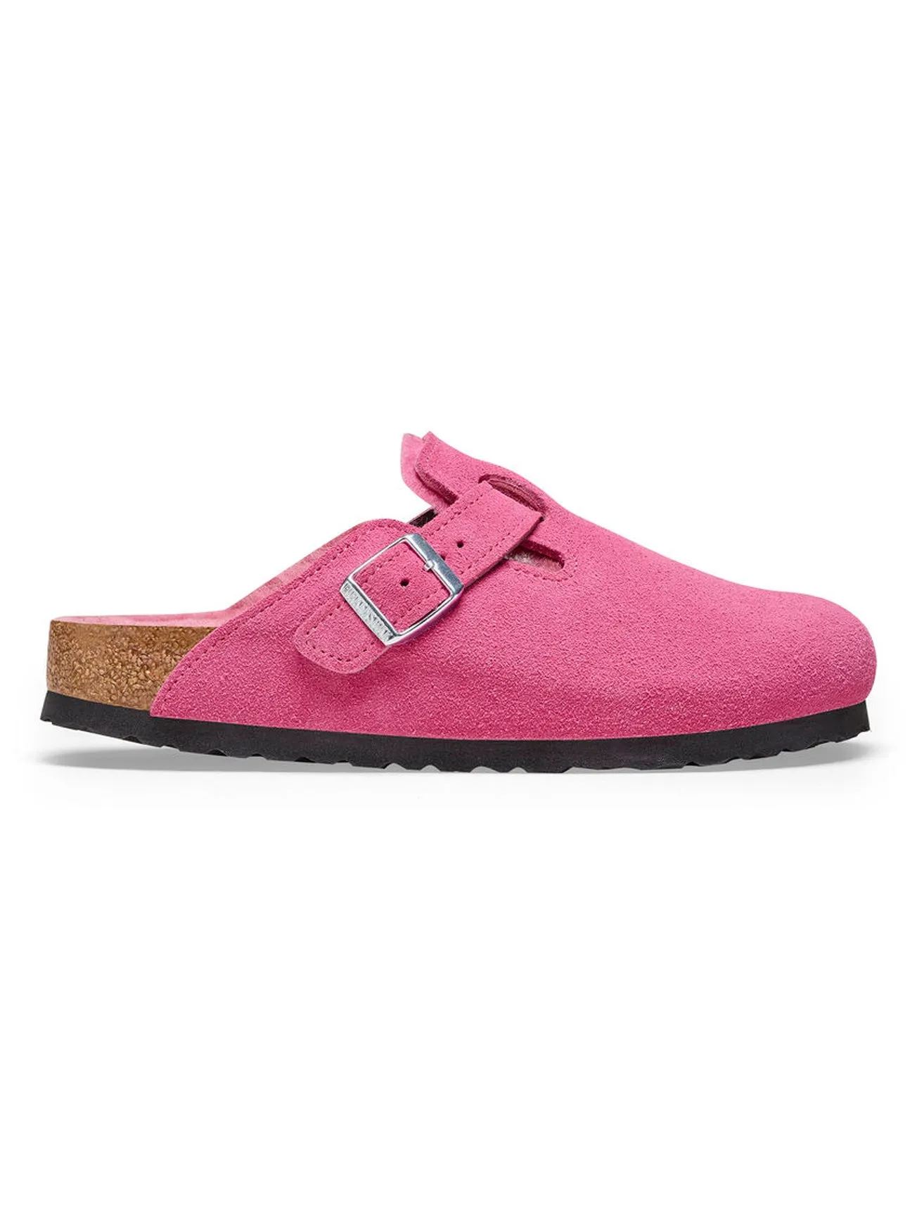 Fuchsia Shearling Clog in Boston style