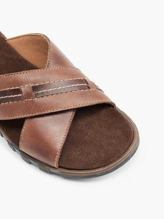 MEN'S CROSS STRAP SANDALS by Gallus