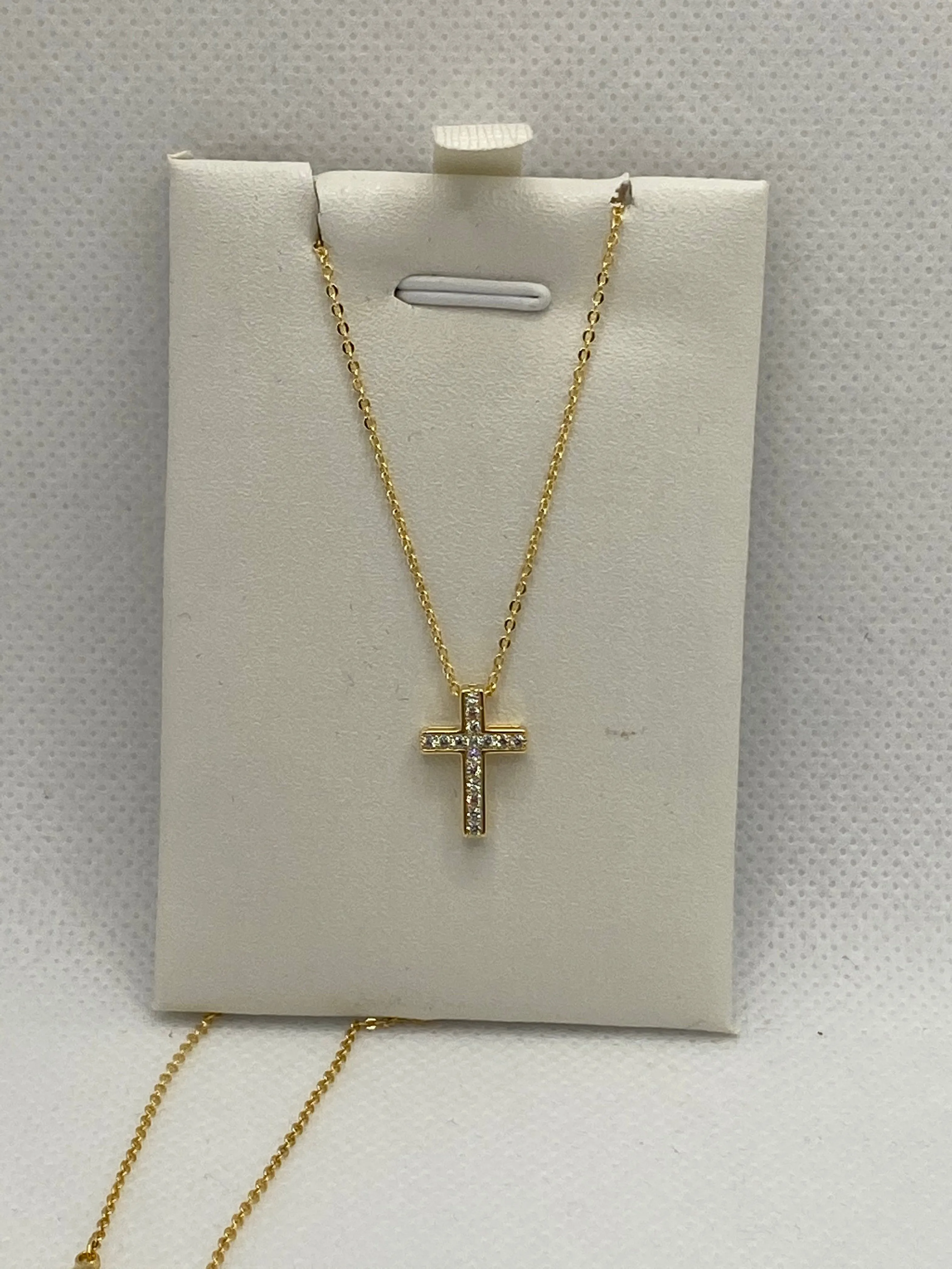 Classic Gold-Plated Cross Necklaces