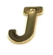 Customizable Gold Initial Letter Charms for Necklaces