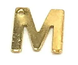 Customizable Gold Initial Letter Charms for Necklaces