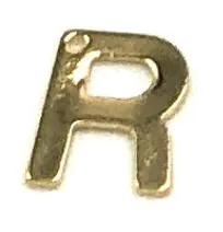 Customizable Gold Initial Letter Charms for Necklaces