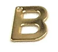 Customizable Gold Initial Letter Charms for Necklaces