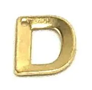 Customizable Gold Initial Letter Charms for Necklaces