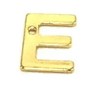 Customizable Gold Initial Letter Charms for Necklaces