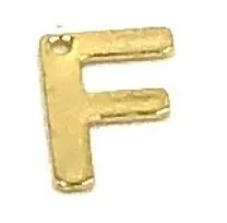 Customizable Gold Initial Letter Charms for Necklaces