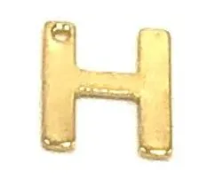 Customizable Gold Initial Letter Charms for Necklaces