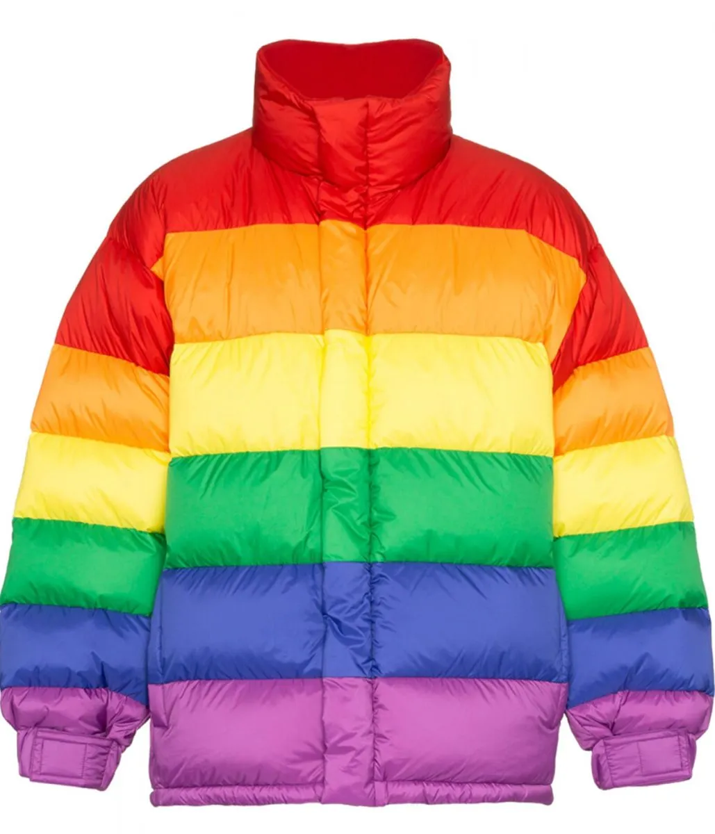 Rainbow Puffer Down Jacket