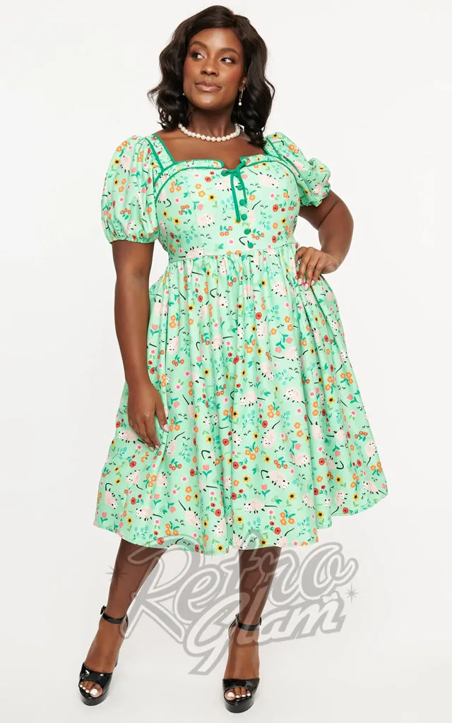 Vintage Green Possum Dress