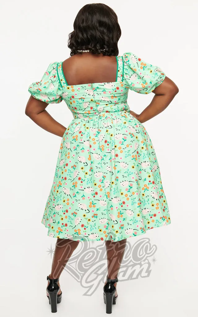 Vintage Green Possum Dress