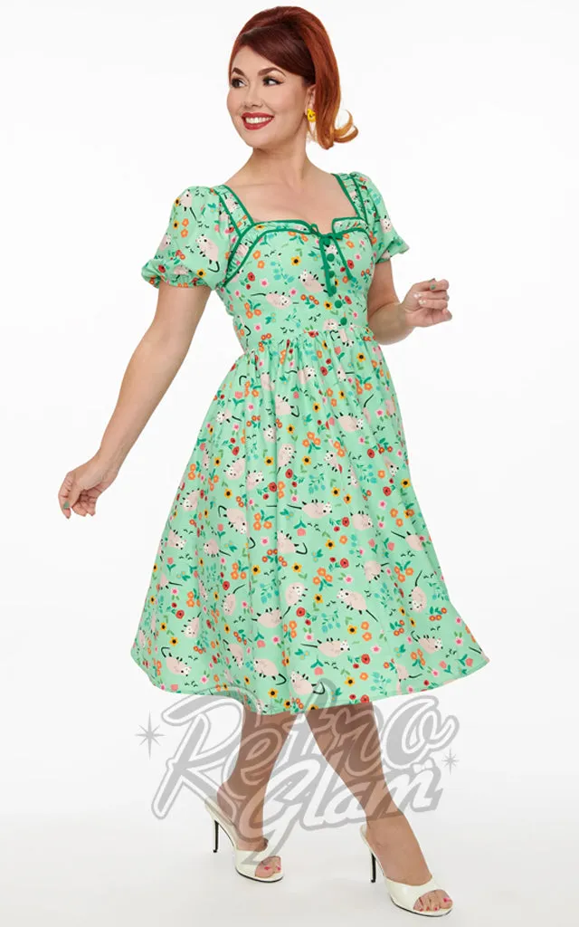 Vintage Green Possum Dress