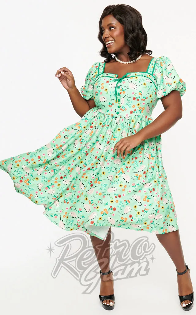 Vintage Green Possum Dress