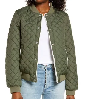 Green Diamond Quilted Jacket