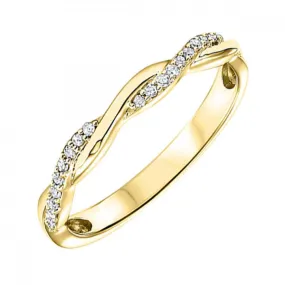 Rose, Yellow, and White Gold 10K Diamond Ring