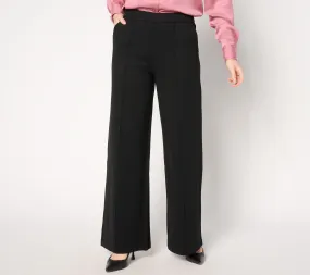 Isaac Mizrahi Live! Regular Sublime Stretch Ponte Wide Leg Pants