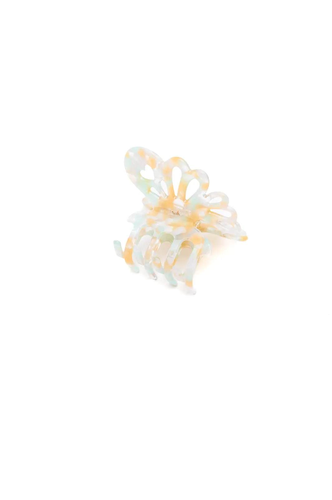 Ivory Butterfly Claw Hair Clip