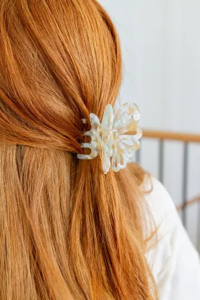 Ivory Butterfly Claw Hair Clip