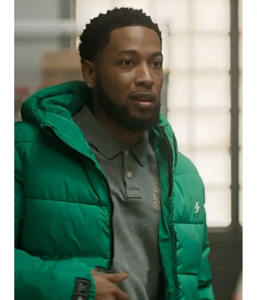 Jacob Latimore The Chi Puffer Green Jacket